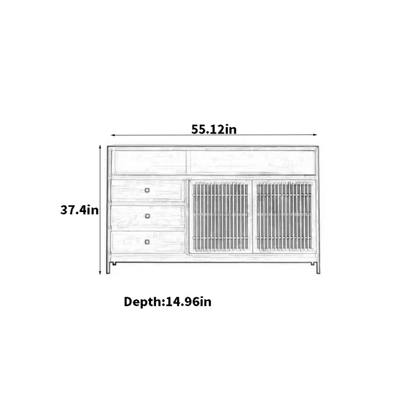 Retro Multi-Functional Sideboards Cabinet