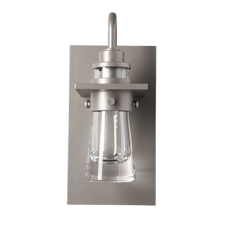 Erlenmeyer Outdoor Sconce, 9.5" H x 4.5" W x 4.7" D, Coastal Burnished Steel