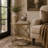 Desai Metal Quatrefoil Design Side End Gold Accent Table with Clear Glass Top
