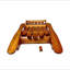 Foldable Adirondack Chair – Solid Poplar Woo – Indoor/Outdoor, Wide Seat