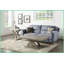 Jocelyn's Design Grey Coffee Table with Hardwood &amp; Mango Veneer, Stable Levellers &amp; Decorative Base