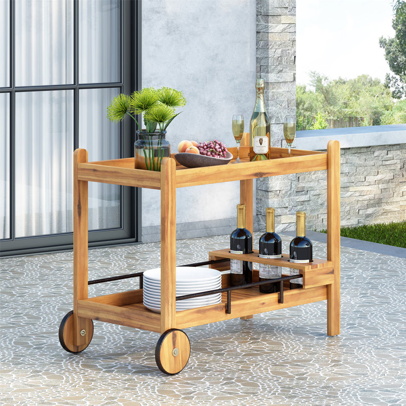 Chariot-bar exquis avec fonctionnalité moderne pour recevoir