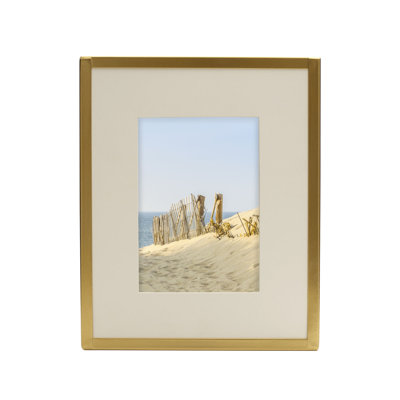 Gold Metal Picture Frame with Mat