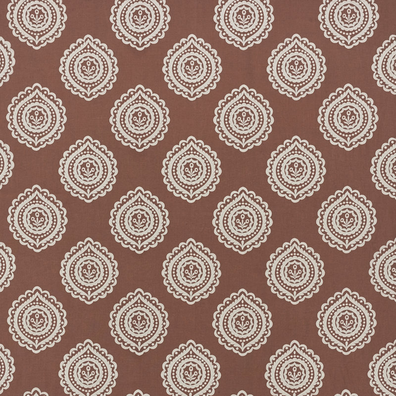 Tissu de broderie en lin Olana, Café moka