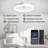 20" 7-Blade Dimmable Ceiling Fan with LED Light and Remote Control-316960830
