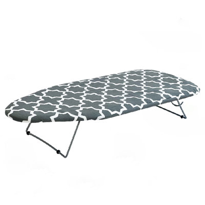 29" Tabletop Ironing Board - Grey Print