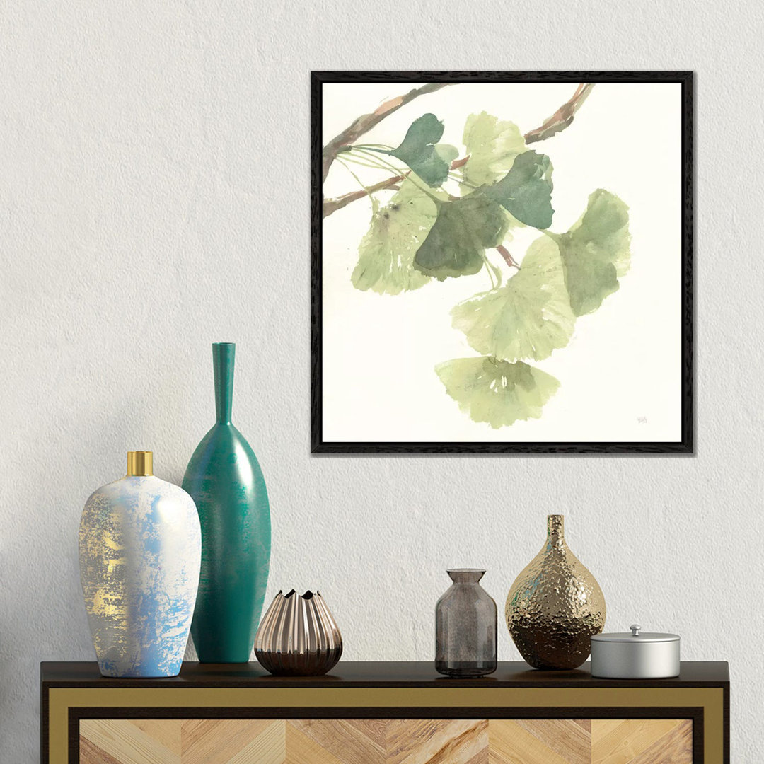 Leinwandbild Light Gingko Leaves I von Chris Paschke