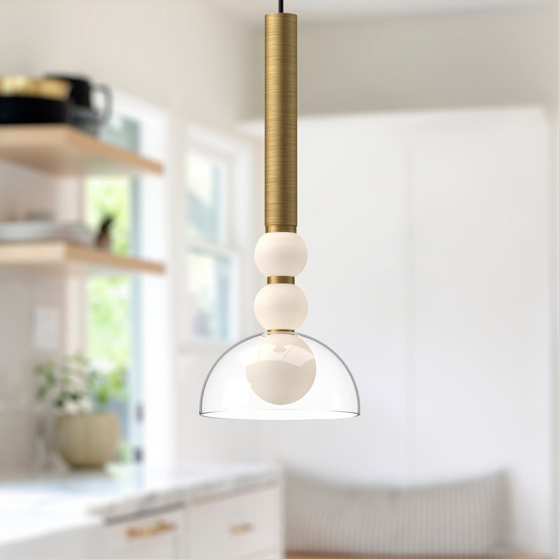 Rise 1 - Light LED Pendant, Brushed Gold