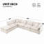 Canapé modulaire avec repose-pieds 125,5 po Brinsley-768528028