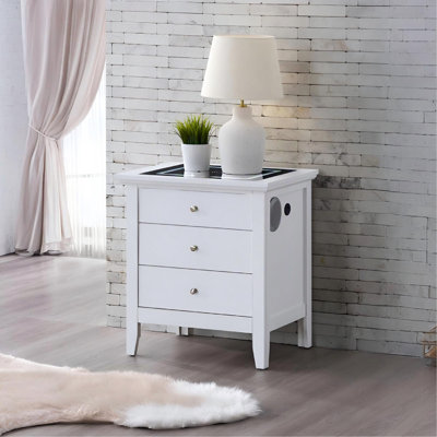 Table de chevet 3 tiroirs Hammond G5490-N2-SMART