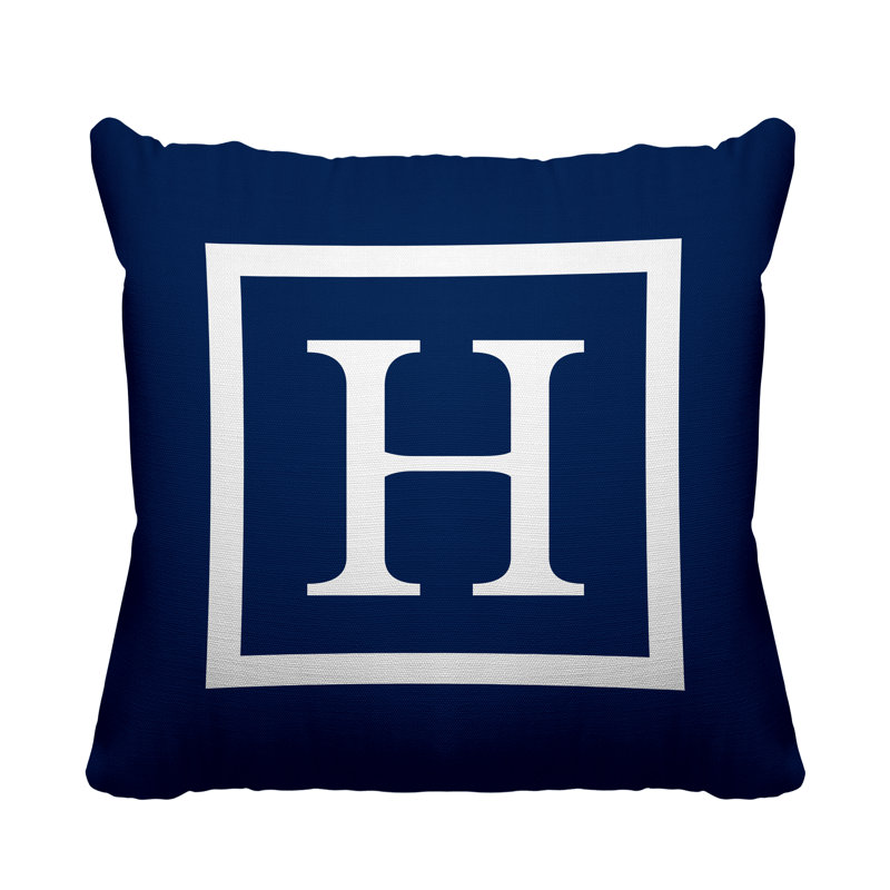 Coussin Colter, L 17 po x H 17 po, Bleu marine, H 17 po x l 17 po