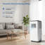 Climatiseur portatif 8 000 BTU, refroidissement rapide jusqu'à 350 pieds carrés, avec télécommande
