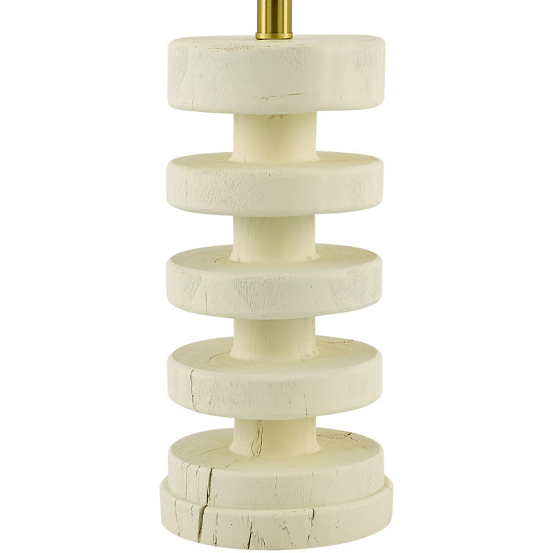 Lampe de table Saro, Crème, crème