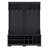 Modern Hall Tree with Metal Hooks, Shoe Cubbies, Bench Seat, and Upper Storage Compartments for Organized Entryway Solutions.-129594775