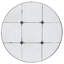 Miroir rond 36 po en verre antique traditionnel - Décorez votre maison avec salle de bain, vestibule, console
