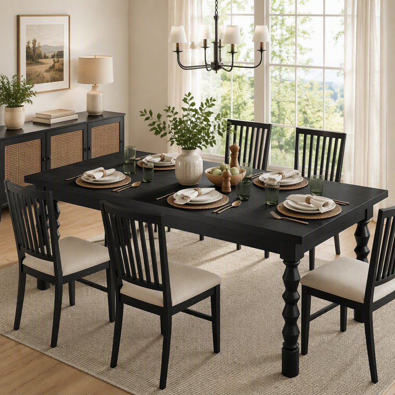 Dining Table, Black