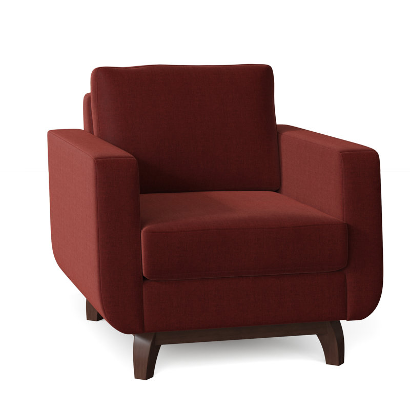 Fauteuil de 35 po de large Loy, Brique Entice