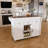 Kalel Kitchen Island with Extendable Table, Storage & Power Outlet