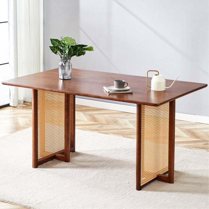 Table de salle à manger Freidin, Noyer, H 30 po x L 59 po x l 35,4 po