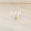Sterling 5 Light 16in x 18in Chandelier in Gold with Clear Heritage Handcut Crystals