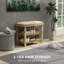 6 Pair Shoe Storage Bench
