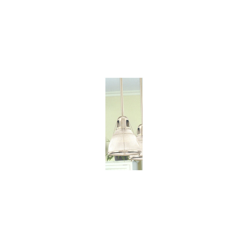 Haverhill 1 - Light Pendant, Satin Nickel, Ribbed