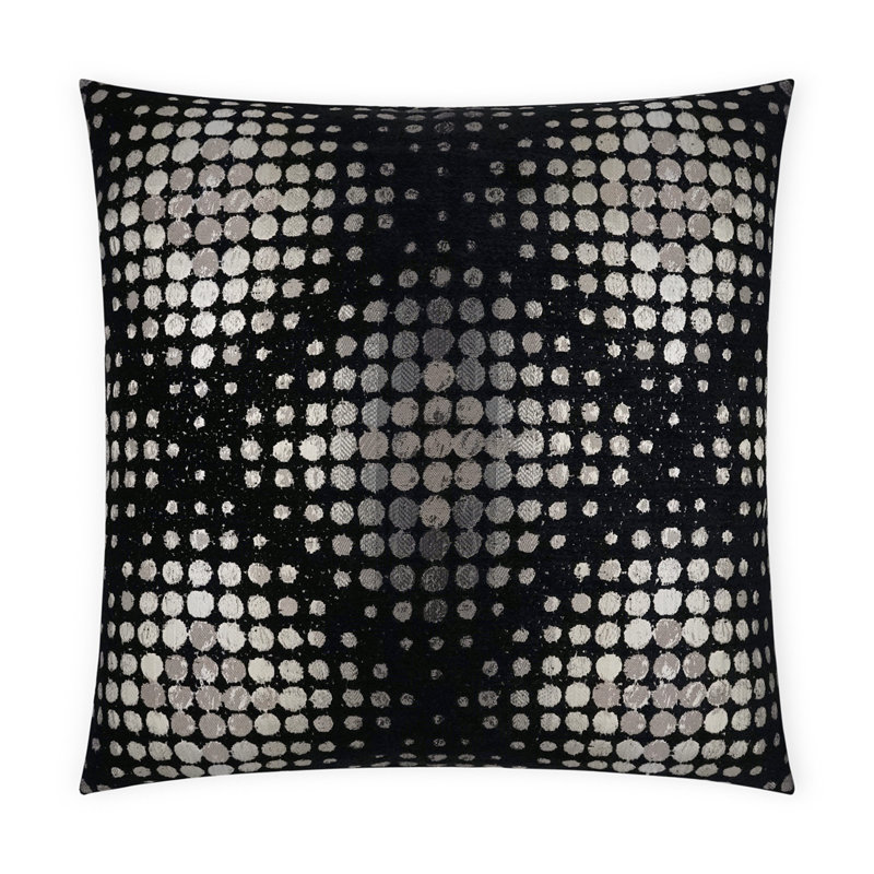 Coussin décoratif Selfie, Onyx, Carré 24 po
