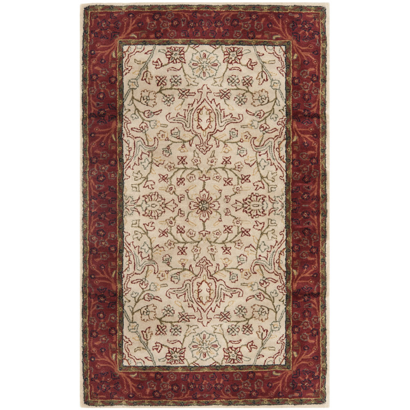Griswold Wool Pile Oriental Rug, Rectangle 4' x 6'
