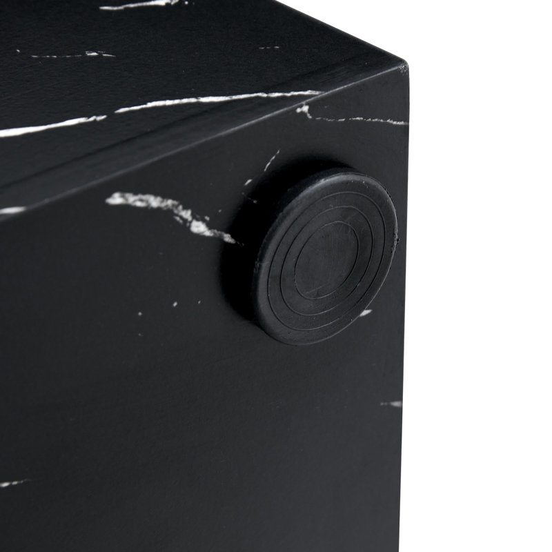 39.3*21.7*11.8 Inch White Marble Pattern MDF Coffee Table - Luxurious Design, Noir, Marble