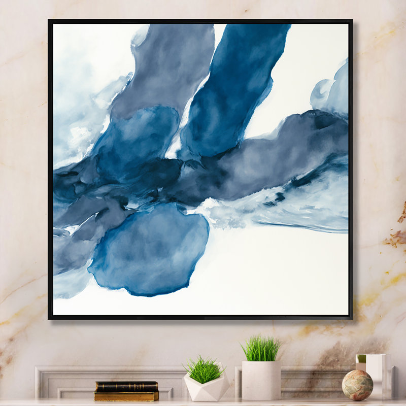 «Feeling Honolulu Blue IV», reproduction sur toile, H 24 po x l 24 po x P 1 po, Toile avec cadre flottant noir