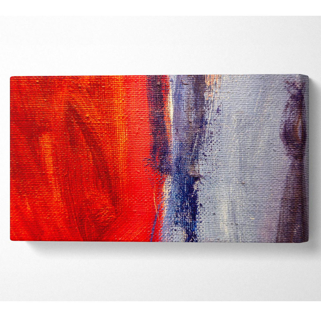 Red To Grey Wide Canvas Print