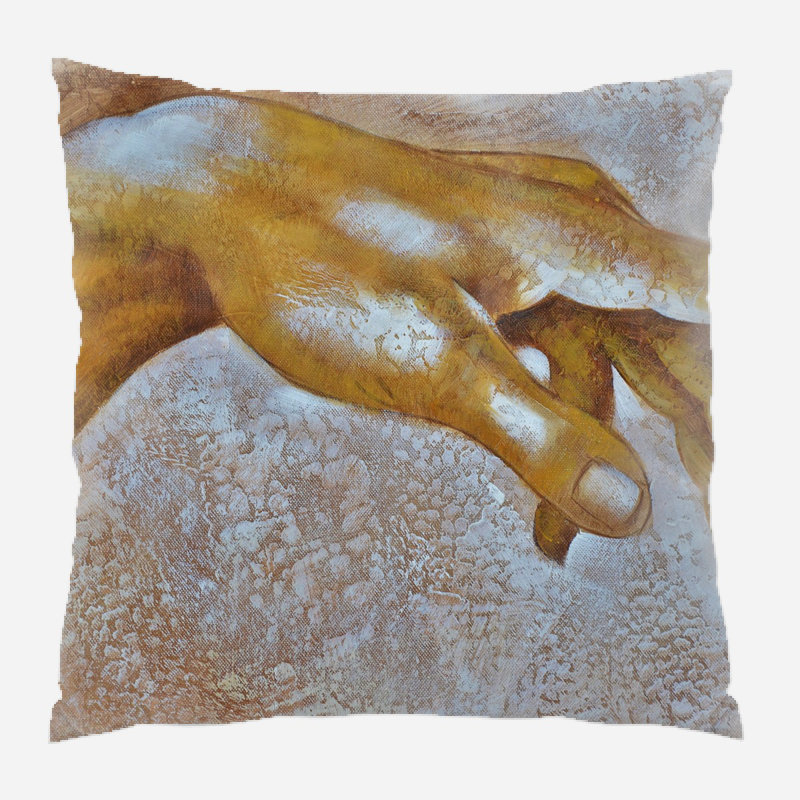 Housse et insert de coussin carré Dunnam, Microsuède, Intérieur