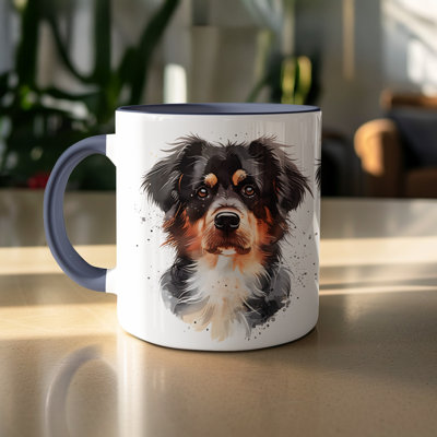 Three Adorable Schnauzer Dog Faces 11oz Coffee Mug