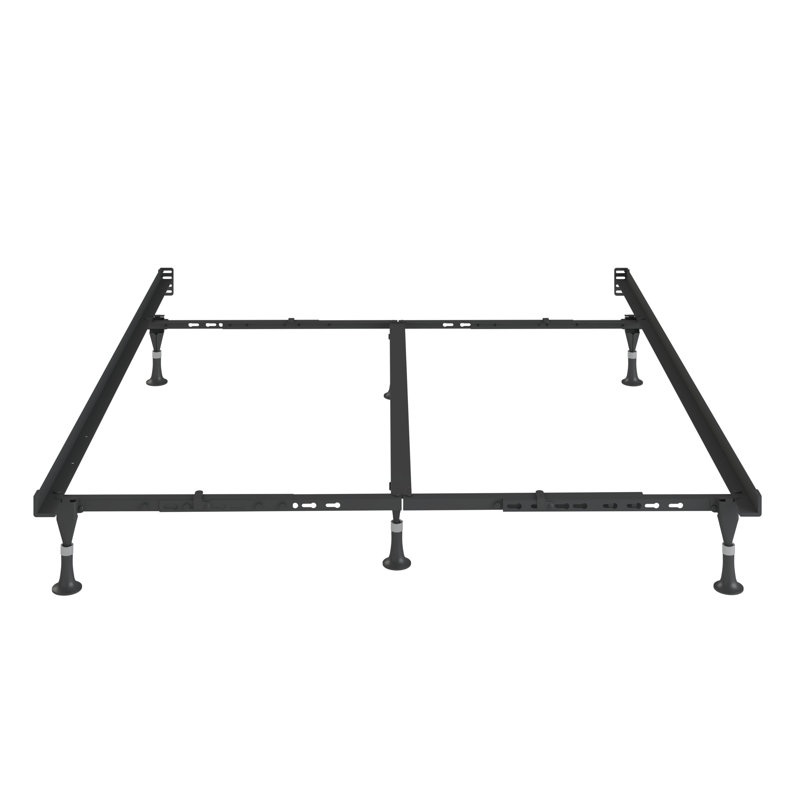 King Size Metal Lev-R-Lock Adjustable Bed Frame with Headboard