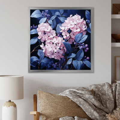 Jardin bleu de lilas IV sur toile