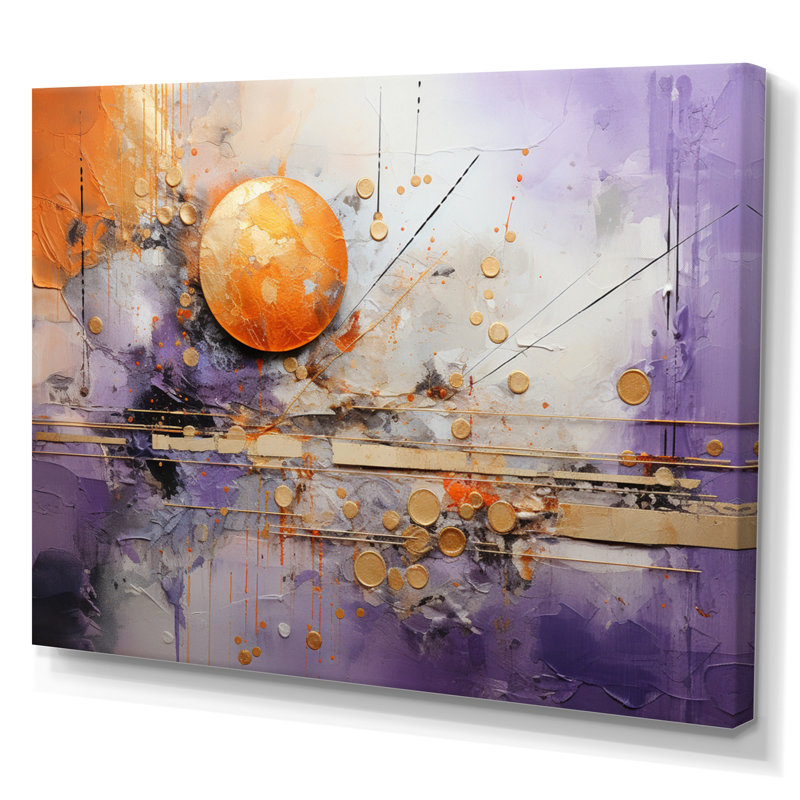 Gelasias Collage Fusion I - Imprimé, Toile tendue, H 16 po x l 32 po x P 1 po