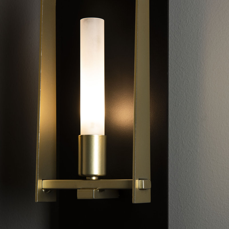 Triomphe 1 - Light Steel Armed Sconce, Sterling, Soft Gold