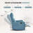 Lila Manual Swivel Rocker Recliner With Head Massage-429921066