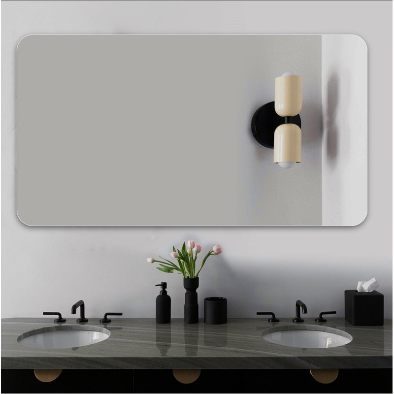 Miroir de salle de bain, miroir mural pour salle de bain anti-buée