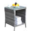 Table basse de patio avec verre trempé de 19,81 po x 19,81 po x 21 po-276510895