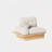 One Seater 43.31 Inch Tufted Upholstered Sofa with Armrest Cushions