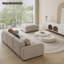 Coussin de canapé modulaire 100% polyester 110,24 po beige