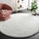 Assar Handmade Shag White Area Rug 