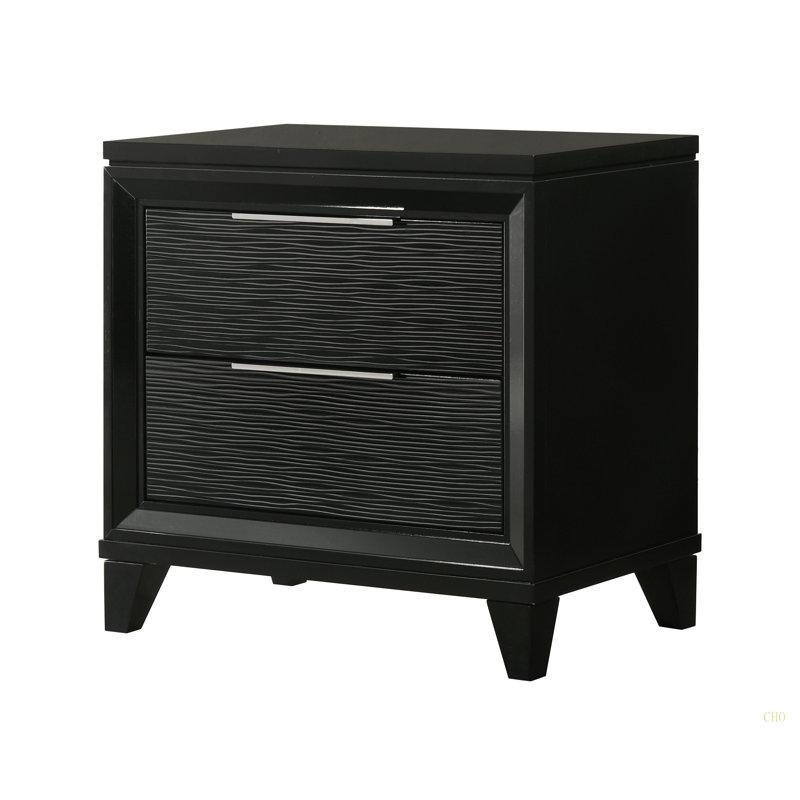 Table de chevet avec rangement à 2 tiroirs 1Pc