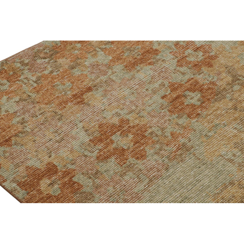 Distressed Homage Hand Knotted Wool Animal Print Area Rug, Rectangle 10' x 14'