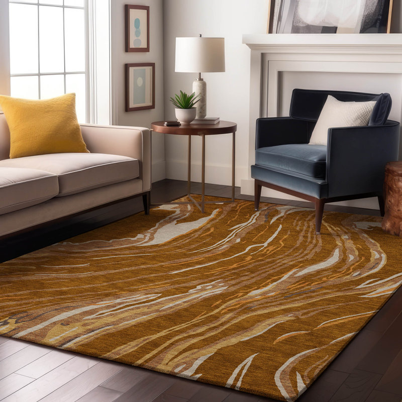 Tapis tourbillon Premium AMF1037 lavable à la machine, Rectangle 10 pi x 14 pi