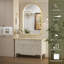 Miroir à DEL arqué 40 po x 30 po pour salle de bain, homologué ETL