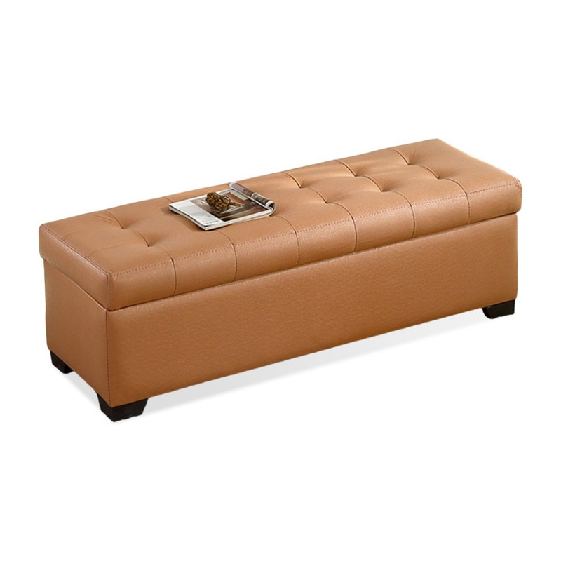 Banc rembourré brun, Brun