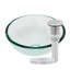 Lavabo de salle de bain vasque circulaire en verre-130667383
