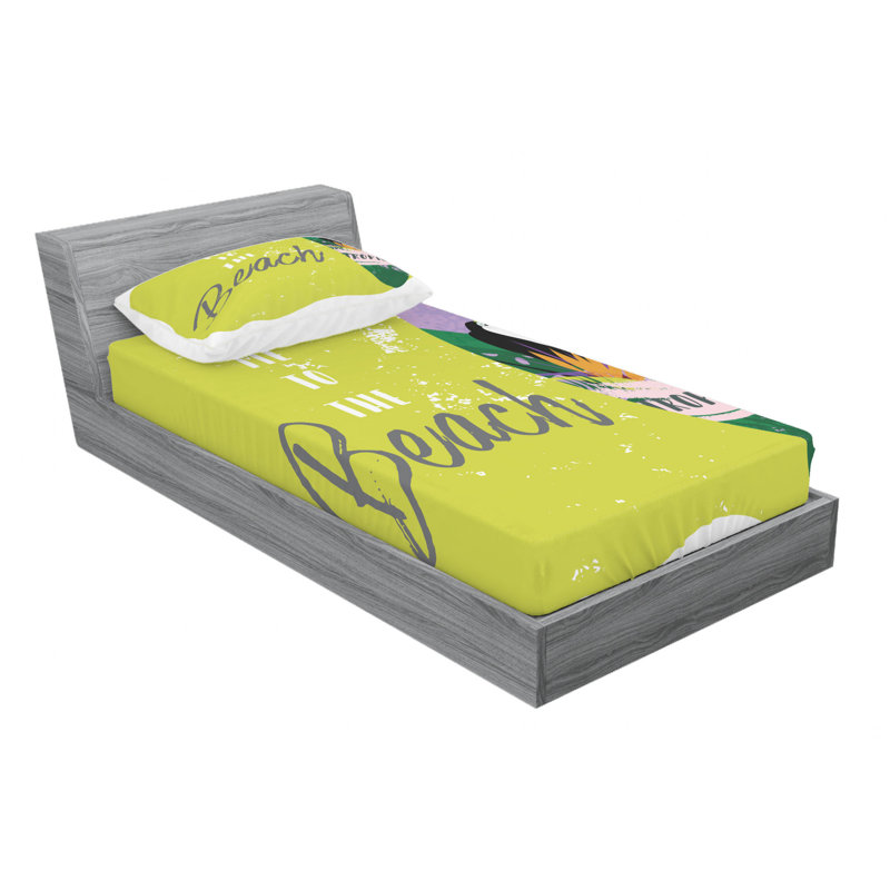 Microfiber Sheet Set, Twin Sheet Set with Fitted Sheet